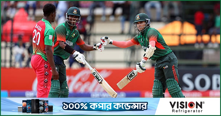 তামিমের ফিফটিতে যুবা টাইগারদের লড়াকু পুঁজি
